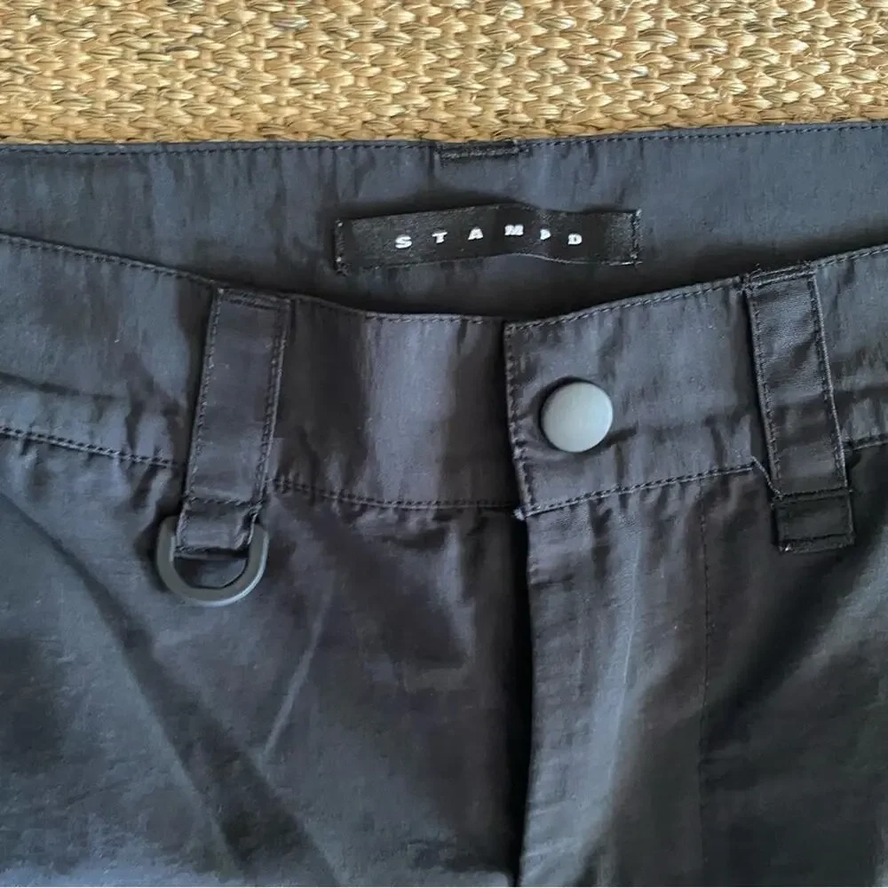 Stampd $286 Black Cotton / Nylon Cargo Pant Mens sz 34 EUC